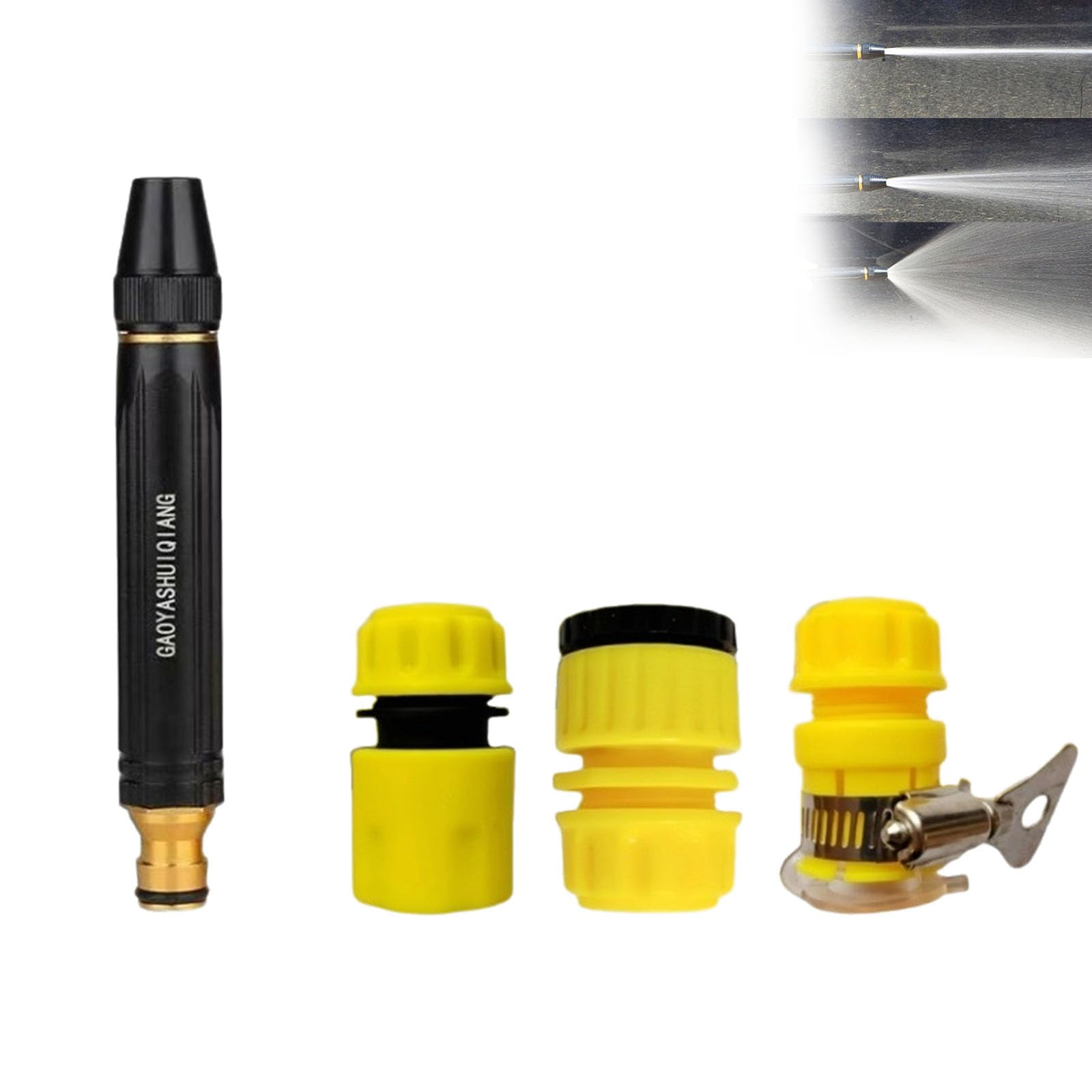 Home High Pressure Car Wash Water Gun, High-Pressure Home Car Wash Water Gun & Hose Set with Booster Nozzle and Hose,A Must-Have for Watering Plants and Lawn Car