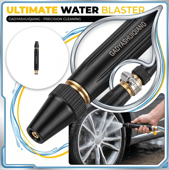 Home High Pressure Power Washer Nozzle, Hose Nozzle Car Wash Sprayer Booster, Anti Leakage Washer Wand for Watering Plants and Vegetables, and Car Washing