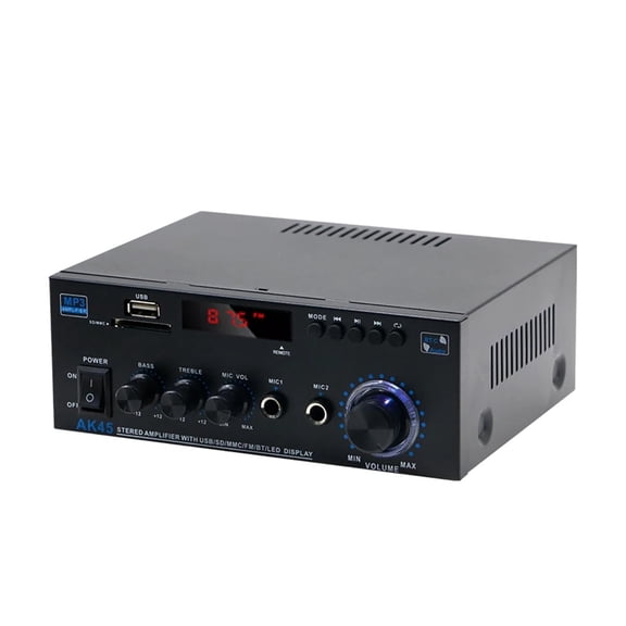 Home High-power Bluetooth Power Amplifier 2.0 Channel Constant Resistance Mini Power Amplifier Small Car Power Amplifier Multy