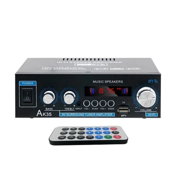 Home High-power Bluetooth Power Amplifier 2.0 Channel Constant Resistance Mini Power Amplifier Small Car Power Amplifier Multy