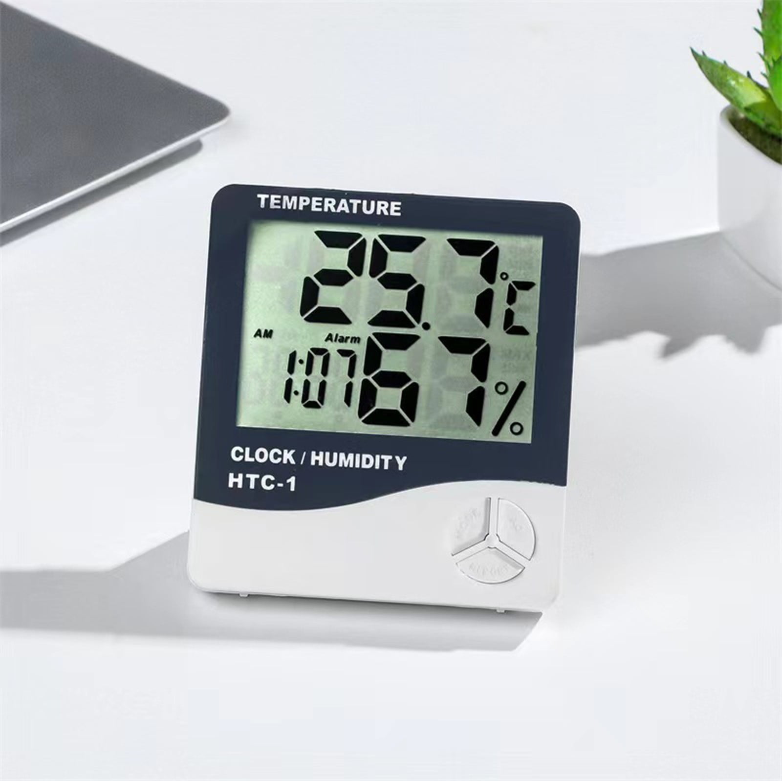 Home Humidity Meter Indoor Dry And Wet Electronic Clock Thermograph