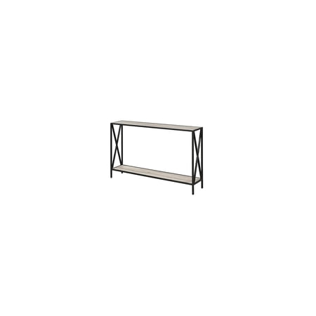 Home Imports Emporium 47.3 in. Sandstone Rectangle Particle Board ConsoleTable with Shelves