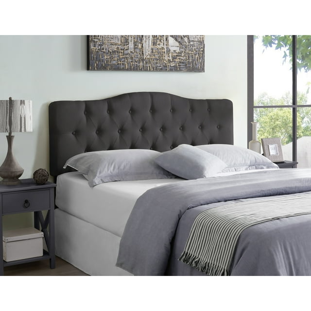 Home Imports Emporium Cassandra Button Tufted Upholstered Headboard ...