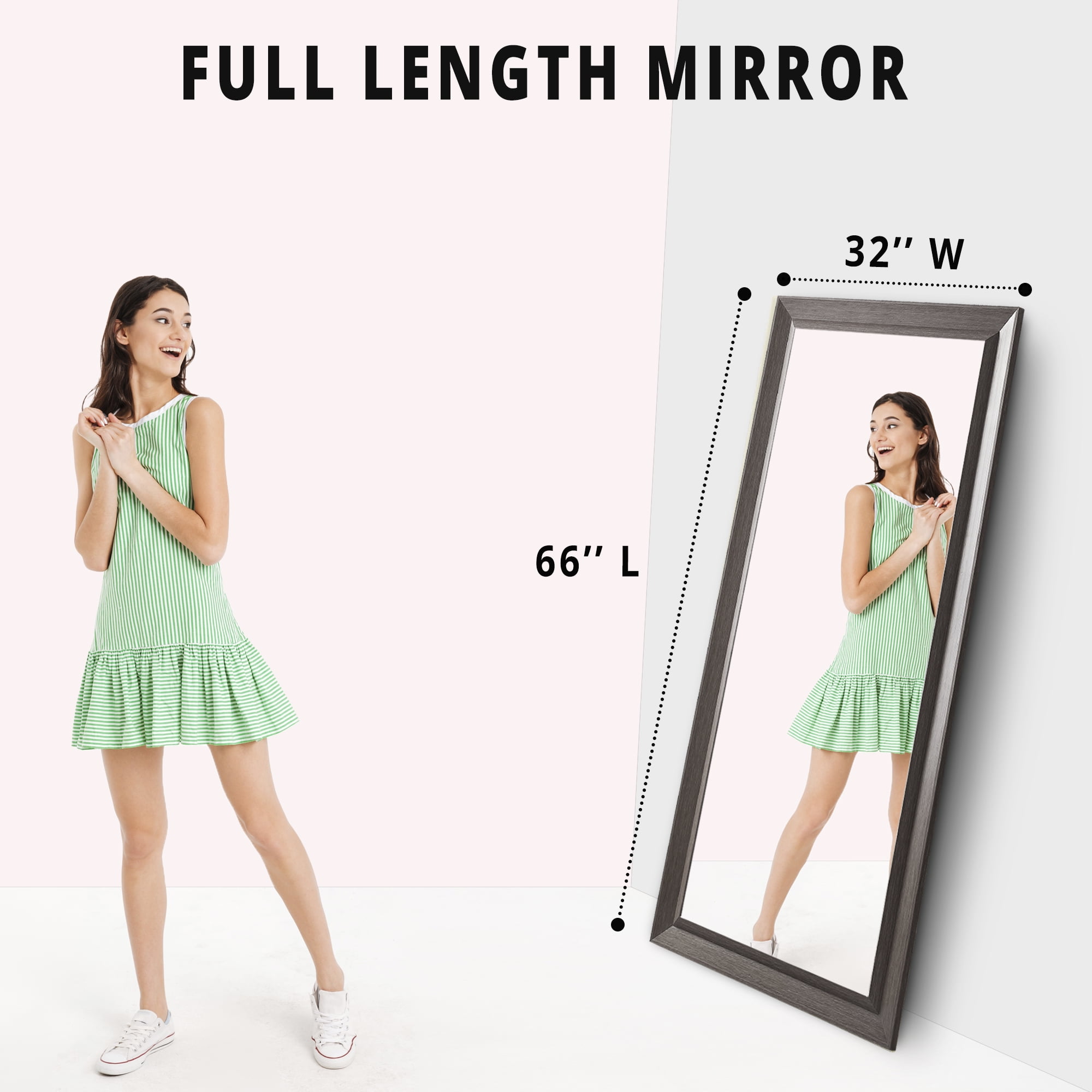 Home Imports Emporium Framed Bevel Leaner Full Length Huge Floor Mirror