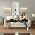 thumbnail image 1 of Home Imports Emporium Raelynn Modern Button Tufted Sofa Cream;Microfiber, 1 of 8