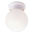 thumbnail image 1 of Canarm 6 In. White Incandescent Flush Mount Ceiling Light Fixture ICL911, 1 of 1