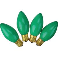 Home Impressions C9 Green Ceramic 125V Replacement Light Bulb (4-Pack) 900974