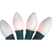 J Hofert C9 White Ceramic 125V Replacement Light Bulb 4-Pack 1434-08