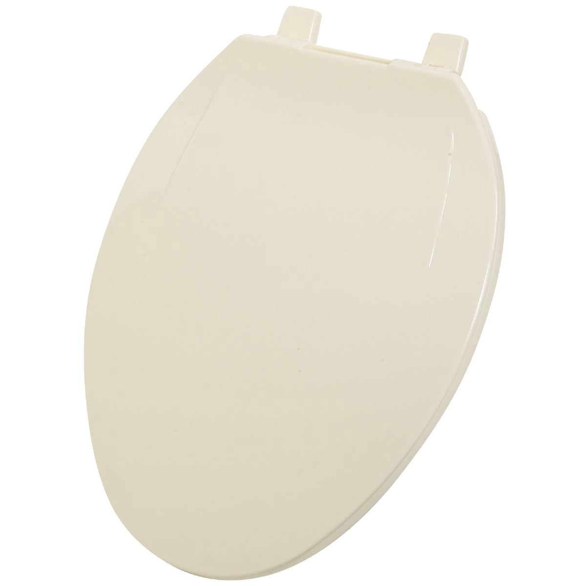 Do it Best Tools Home Impressions Elongated Toilet Seat - Plastic, Off-White, Concealed Hinges — Standard Mounting Hardware, Drop-In Replacement