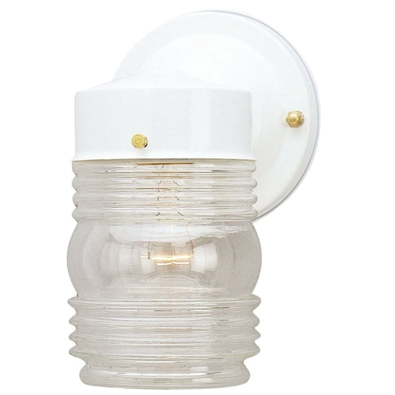 Home Impressions White Incandescent Type A Outdoor Wall Light Fixture IOL20WH