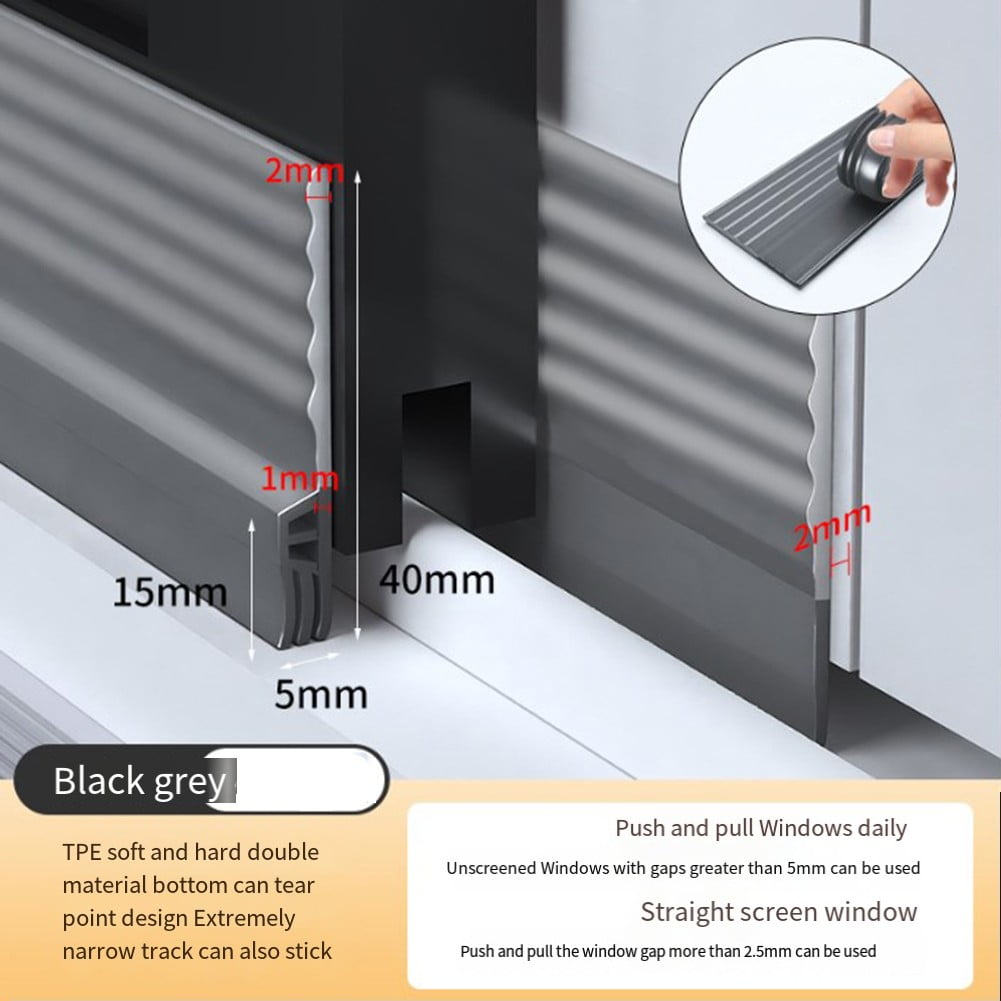 Home Improvement Sliding Seal Soundproofing Strip Triple Layer Sealing ...
