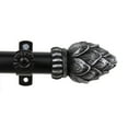 thumbnail image 1 of Home Indoor Bud Curtain Rod 66-120 inch - Black, 1 of 2