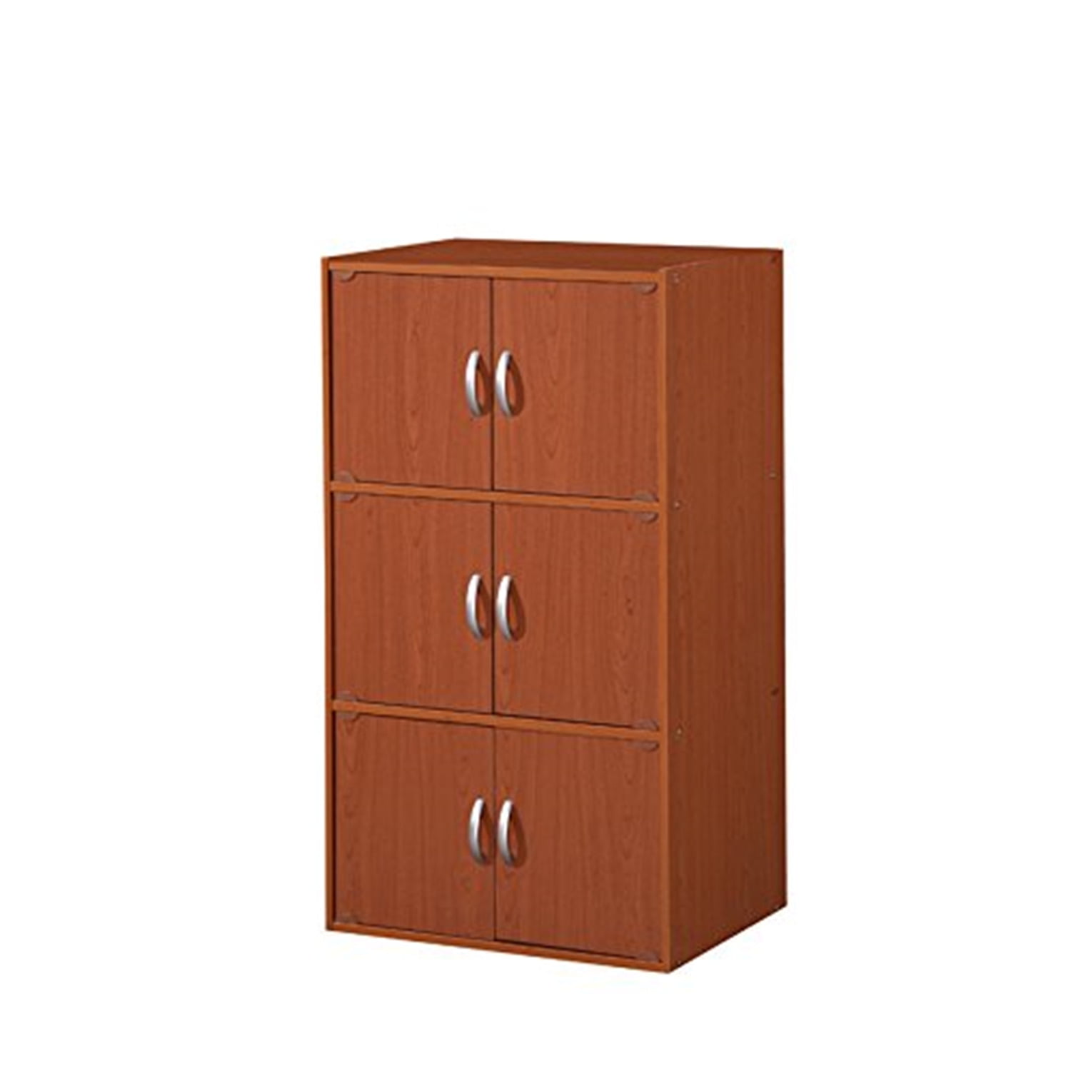 Kid-Friendly Black Storage Bookcase with Doors and Cubes