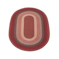 thumbnail image 1 of Home Indoor Decorative Jute C-012 Burgundy Braided Rug, Oval 5' x 8', 1 of 2