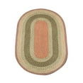 thumbnail image 1 of Home Indoor Decorative Jute C-024 Olive, Burgundy, Gray Braided Rug, Oval 3' x 5', 1 of 2
