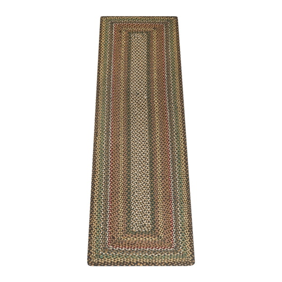 Home Indoor Decorative Jute C-051 Fir, Ivory Braided Rug , Rectangle 2'x8'