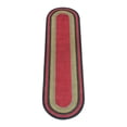 thumbnail image 1 of Home Indoor Decorative Jute C-238 Burgundy, Olive, Charcoal Braided Rug, Oval 2' x 8', 1 of 1