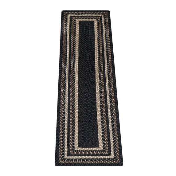 Home Indoor Decorative Jute C-313 Mocha, Frappuccino Braided Rug , Rectangle 2'x8'