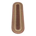 thumbnail image 1 of Home Indoor Decorative Jute C-357 Burgundy, Gray, Creme Braided Rug, Oval 2' x 8', 1 of 5