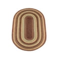 thumbnail image 1 of Home Indoor Decorative Jute C-357 Burgundy, Gray, Creme Braided Rug, Oval 3' x 5', 1 of 1