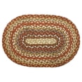 thumbnail image 1 of Home Indoor Decorative Jute MS-300 Honey, Vanilla, Ginger Oval Swatch Rug - 10"x15", 1 of 2