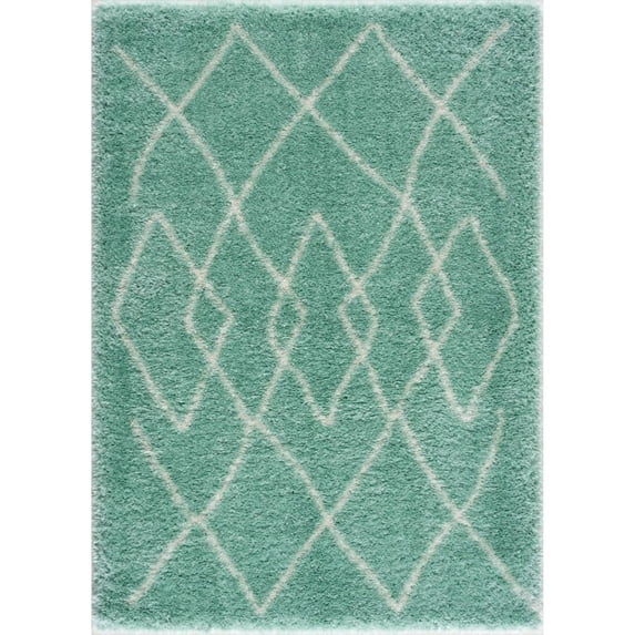 Home Indoor Decorative Skylar Grey Shag 2 ft. x 3 ft. Scatter Area Rug