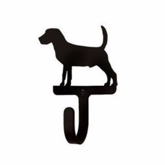 Home Indoor Modern Decorative Black Beagle - Wall Hook Small
