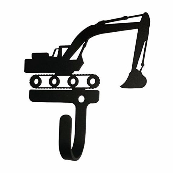 Home Indoor Modern Decorative Black Excavator - Wall Hook Small
