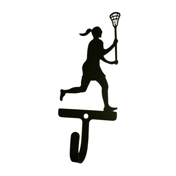 Home Indoor Modern Decorative Black Lacross - Woman'S, Girl'S - Wall Hook Small