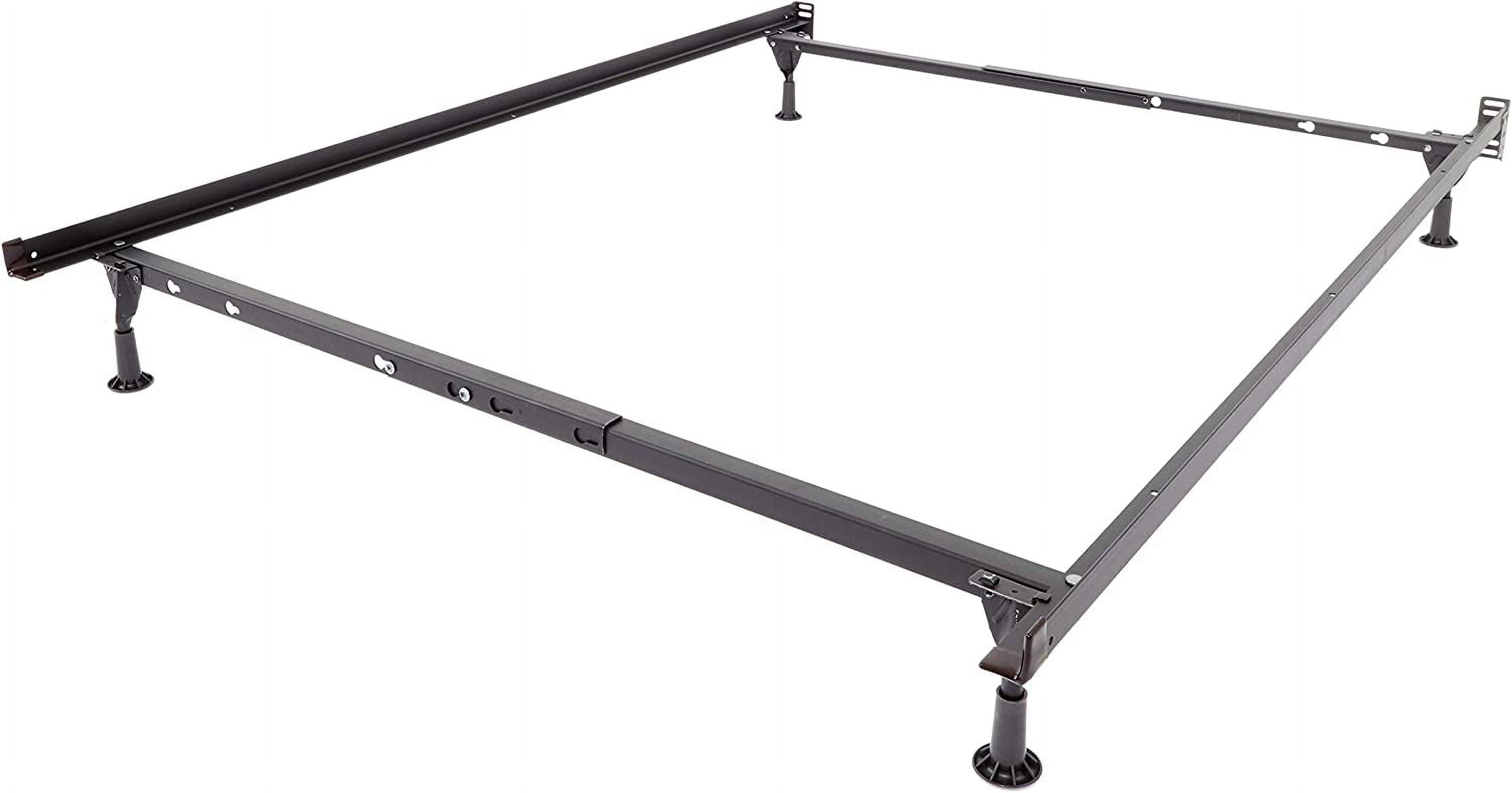 Home InstaLock Bed Frame with Glides for Twin/Full/Queen Beds