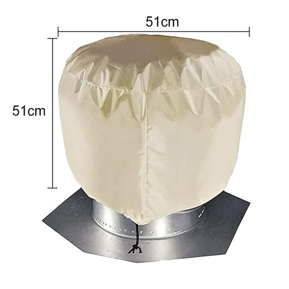 Home Insulation Turbine Vent Cover Easy Installation Roof Cover Weather Protection Bag Compatible With 12 And 20 Inch Turbines