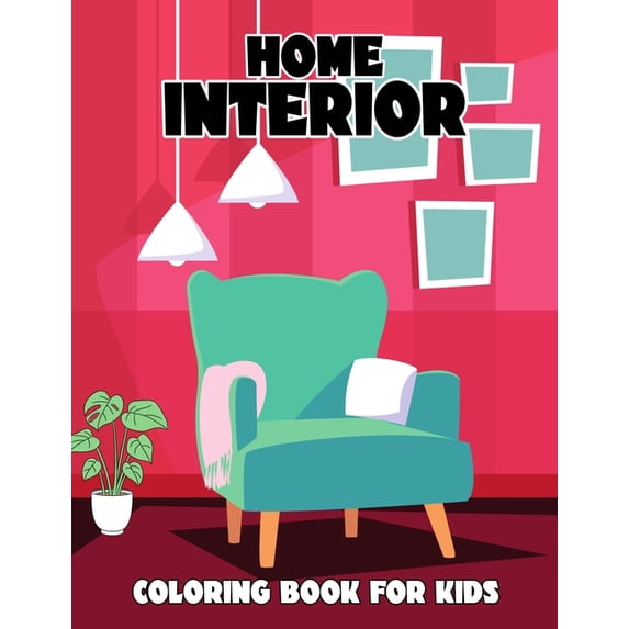 Home Interior Coloring Book For Kids