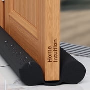 Under Door Draft Stopper for Bottom of Doors 24  - 36  Weather Stripping Gap Stoppers Door Draft Guard Seal Sweep Adjustable, Black