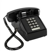 Home Intuition Amplified Single Line Corded Desk Telephone with Extra Loud Ringer, Black