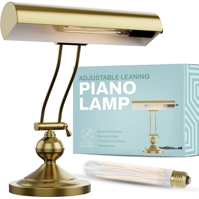 Home Intuition Retro Adjustable Metal Reading Lamp, Piano Desk