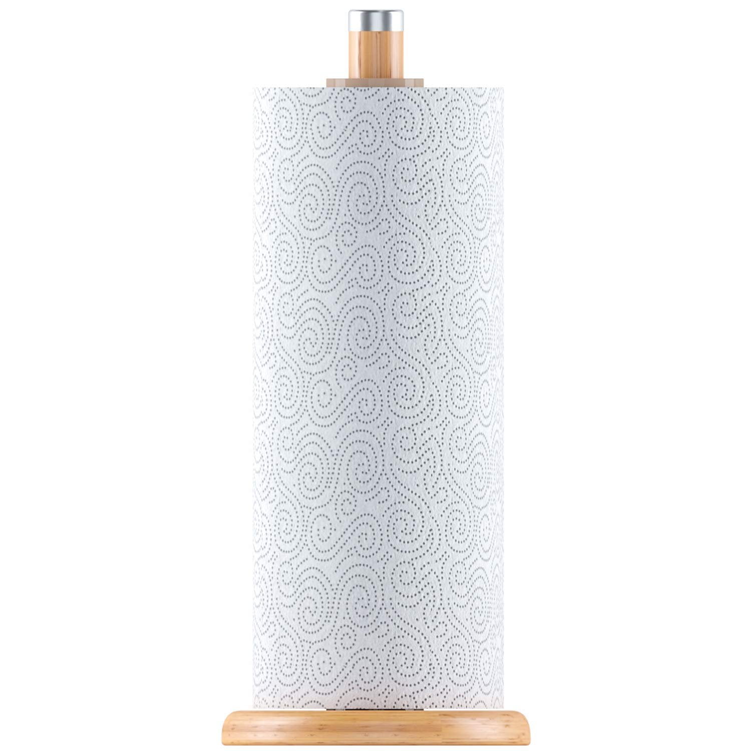 Slim Bamboo Paper Towel Holder