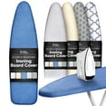 thumbnail image 1 of Home Intuition Iron Scorch Resistant Ironing Board Cover and Pad, 15x54, Standard Size Coated Thick Padding, Blue, 1 of 7