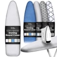thumbnail image 1 of Home Intuition Iron Scorch Resistant Ironing Board Cover and Pad, 15x54, Standard Size Coated Thick Padding, Grey, 1 of 7