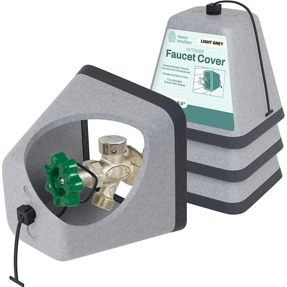 Home Intuition Outdoor Foam Faucet Cover, 3 Pack