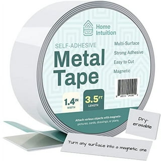 GAUDER Magnetic Strips with Adhesive Backing (6 Inches) | 2 Pack Magnetic Tape Strips with Adhesive Backing | Heavy Duty Magnet Strips for Tools