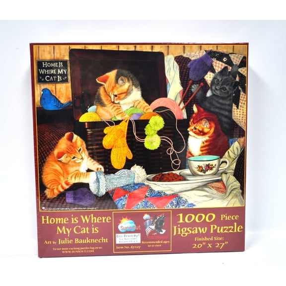 Home Is Where My Cat Is Jigsaw Puzzle 1000 Piece