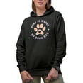 thumbnail image 1 of Home Is Where My Dogs Are feat. a Paw Art Merch Gift, Black Hooded Sweatshirt or Hoodie, Small, 1 of 5