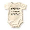 thumbnail image 1 of Home Is Where My Herd Is Baby Bodysuit, Newborn Outfit, Baby Clothes, Gift&nbsp;for&nbsp;Children 3-6m Natural, 1 of 1
