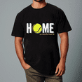 thumbnail image 1 of Home Is Where The Court Is Funny Tennis Player Gift Unisex T-Shirt, up to Size 5XL, 1 of 3