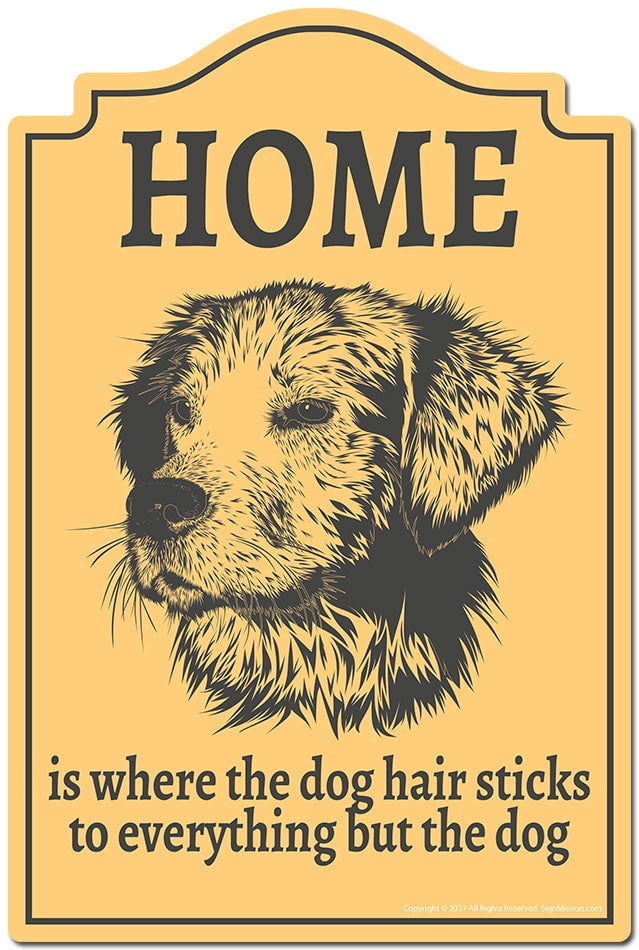 Home Is Where The Dog Hair Sticks To Everything But The Dog Novelty