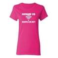 thumbnail image 1 of Home Is Where The WIFI Connects Automatically Sarcastic Novelty Gift Idea Adult Humor Funny Women's Casual Tees, 1 of 3