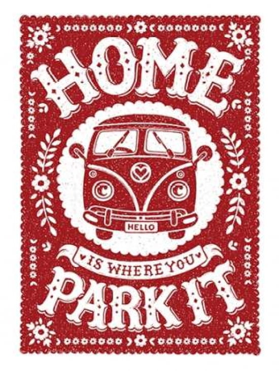 Home Is Where You Park It Canvas Art - Snowdon Designs (18 x 24)