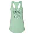 thumbnail image 1 of Home Is Where Your Cat Is Racerback Tank Women -Image by Shutterstock, Female XX-Large, 1 of 4