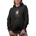 thumbnail image 1 of Home Is Where the Frenchie Is, Cute Dog Art, Black Hooded Sweatshirt or Hoodie, XL, 1 of 5