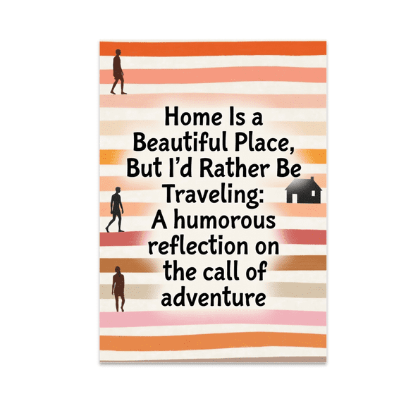 Home Is a Beautiful Place But I'd Rather Be Traveling - Travel Enthusiast - 13x19 Poster Print